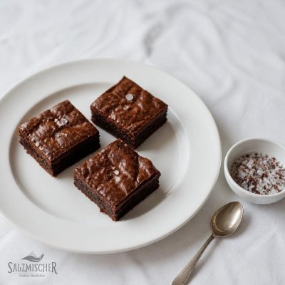 Brownies mit Schokoladensalz