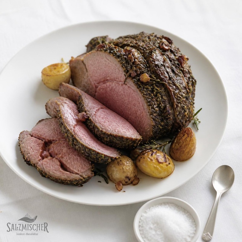 Lammkeule mit Sardellen und Rosmarin