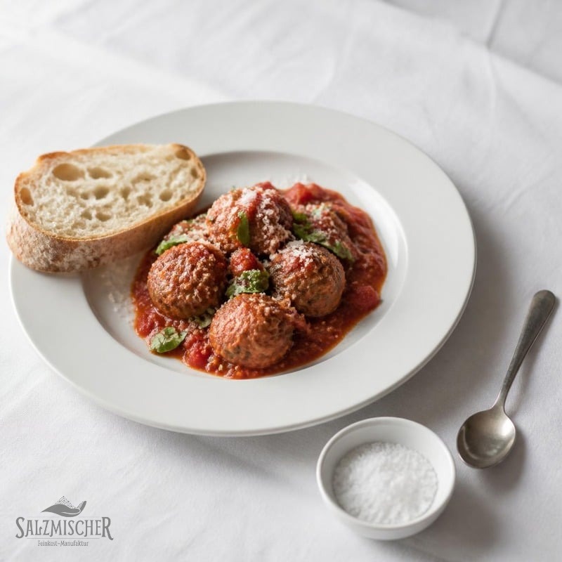 Thunfischbällchen in Tomatensauce