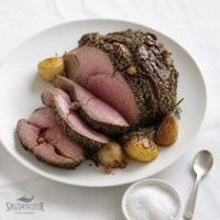 Lammkeule mit Sardellen und Rosmarin – Rezeptbild