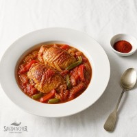 Baskisches Paprikahähnchen mit Piment d’Espelette – Rezeptbild