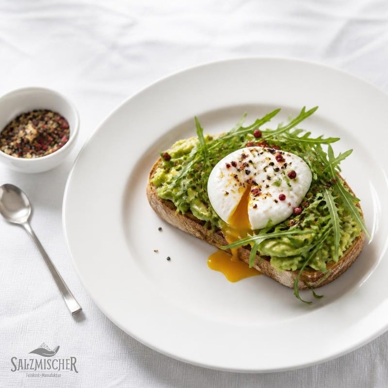 Avocado-Toast mit pochiertem Ei