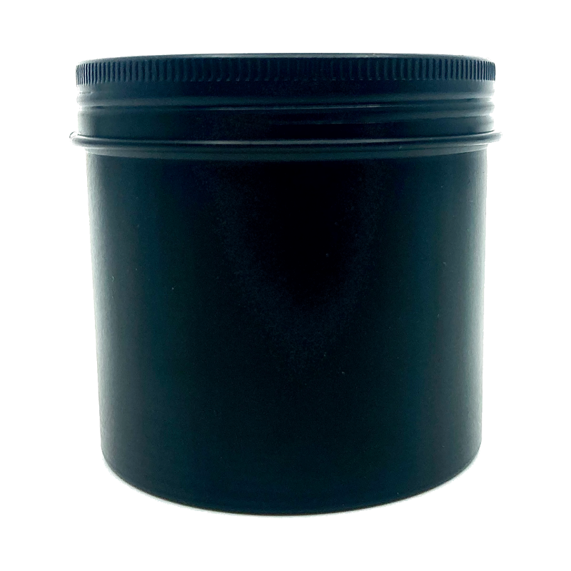 Schwarze Gewürzdose aus Aluminium